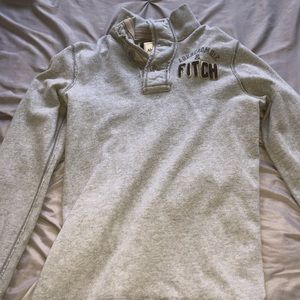 abercombie and fitch collared sweatshirt